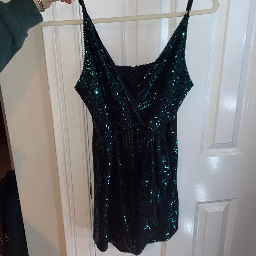 Large Emerald Sequin Lucy in the Sky dress